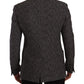 Elegant Slim Fit Gray Wool Blazer
