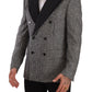 Elegant Slim Fit Tweed Two-Button Blazer