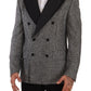Elegant Slim Fit Tweed Two-Button Blazer