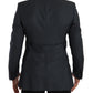 Elegant Slim Fit Silk-Wool Blend Blazer