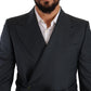 Elegant Slim Fit Silk-Wool Blend Blazer