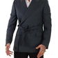 Elegant Slim Fit Silk-Wool Blend Blazer