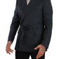 Elegant Slim Fit Silk-Wool Blend Blazer