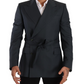Elegant Slim Fit Silk-Wool Blend Blazer