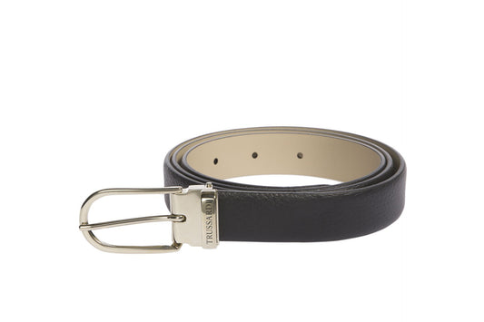Black Leather Women Belt