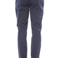 Blue Cotton Men Chino Pant