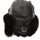 Black Leather Men Hat