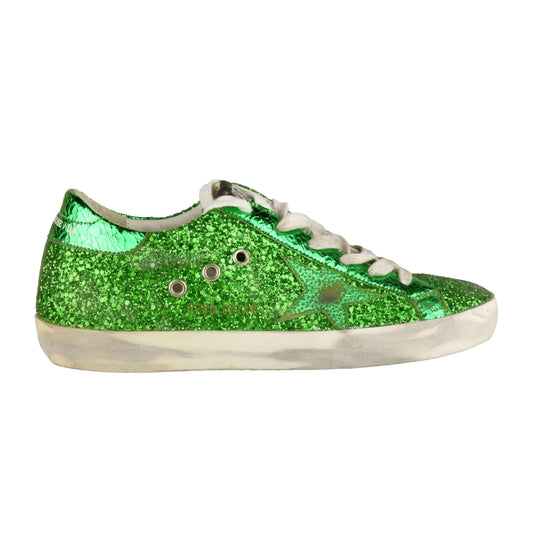 Green Leather Women Sneaker