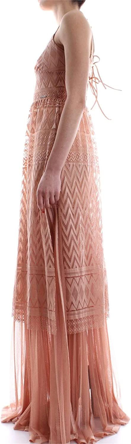 Pink Polyester Women Dress