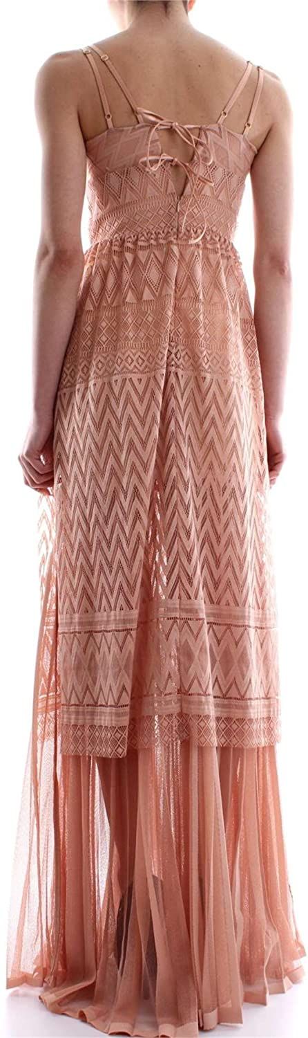 Pink Polyester Women Dress