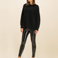Black Polyester Women's Trousers