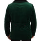 Elegant Velvet Double Breasted Overcoat