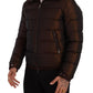 Elegant Brown Quilted Puffer Jacket