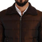 Elegant Brown Quilted Puffer Jacket