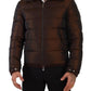 Elegant Brown Quilted Puffer Jacket