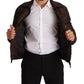 Elegant Brown Quilted Puffer Jacket