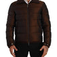 Elegant Brown Quilted Puffer Jacket