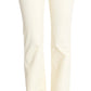 Chic Off-White Flared Designer Jeans