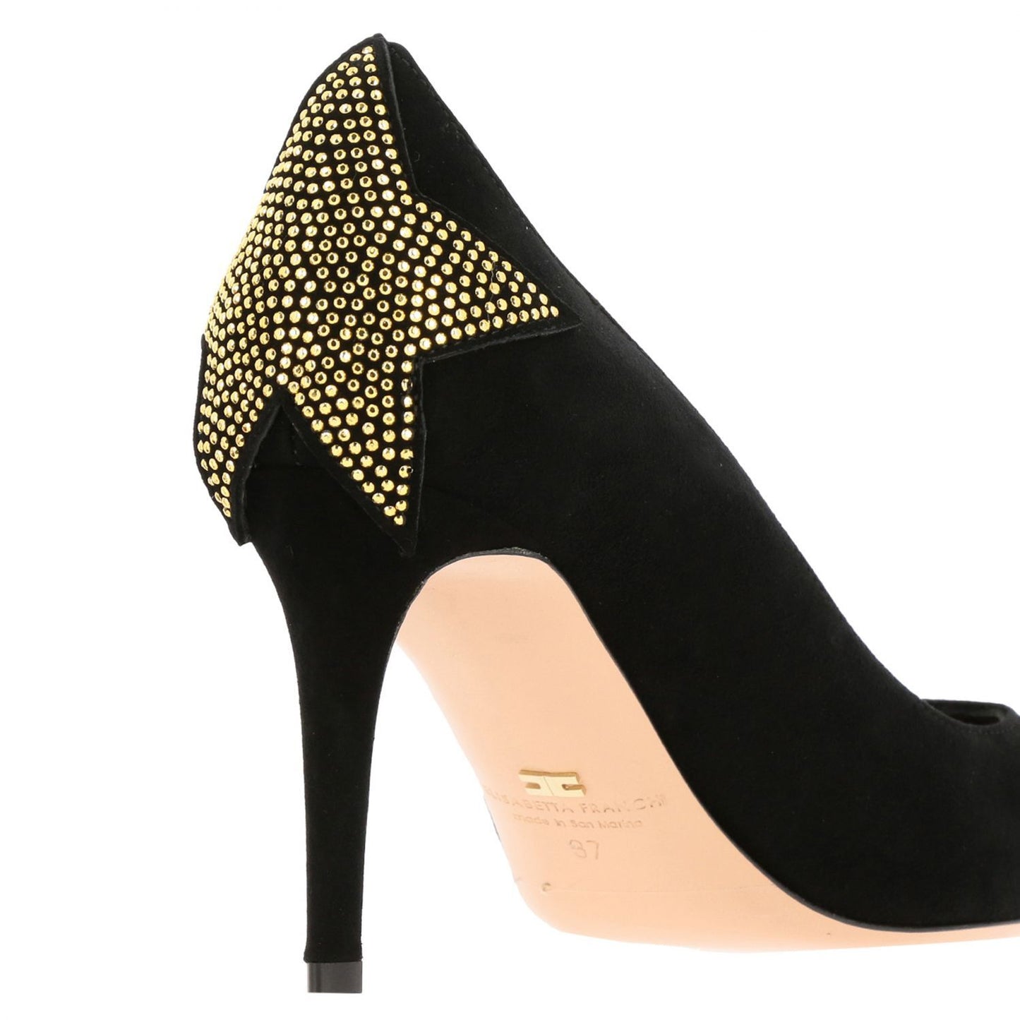 Black Leather Women Pump