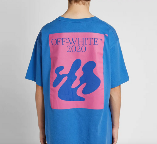 Blue Cotton Men T-Shirt