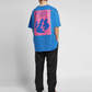 Blue Cotton Men T-Shirt