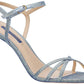 Light Blue Calfskin Women Sandal