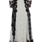 Floral Lace Silk Blend Maxi Dress