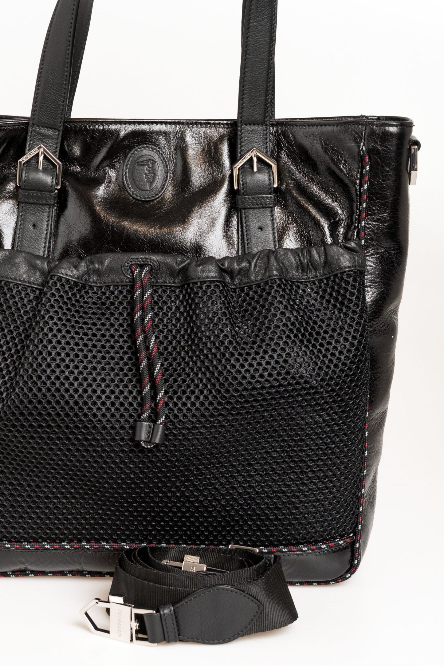 Black Leather Men Shoulder Bag
