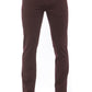 Burgundy Cotton Men Trouser