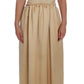 Beige Crystal Embellished Full Length Dress