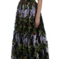 Floral Embroidered Maxi Dress - Full Length Elegance
