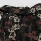 Elegant Floral Jacquard Full Length Dress