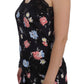 Elegant Black Silk Floral Lace Babydoll