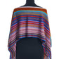 Multicolor Wool Women Poncho