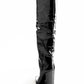 Black Patent Leather Women Boot