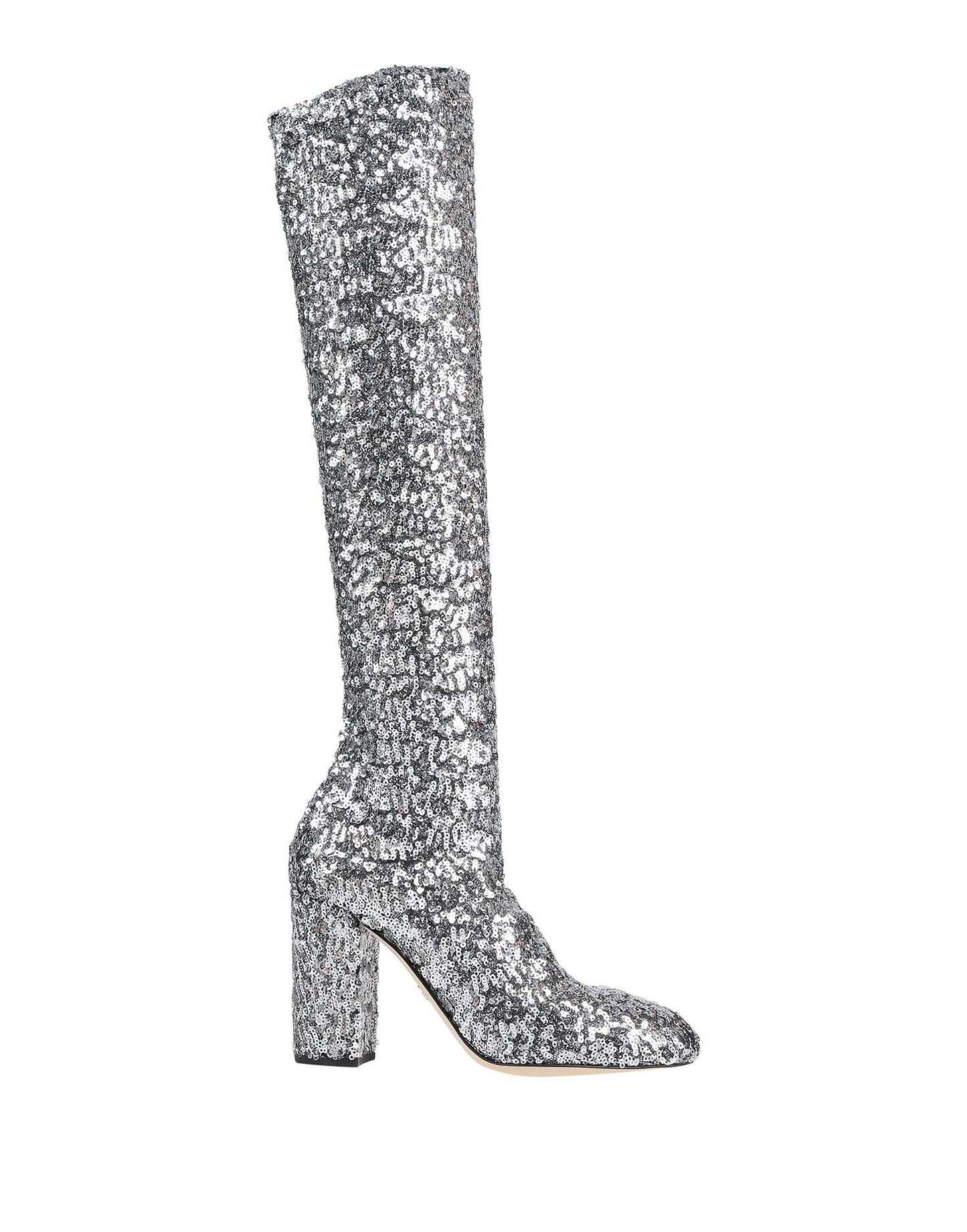 Gray Leather Women Boot