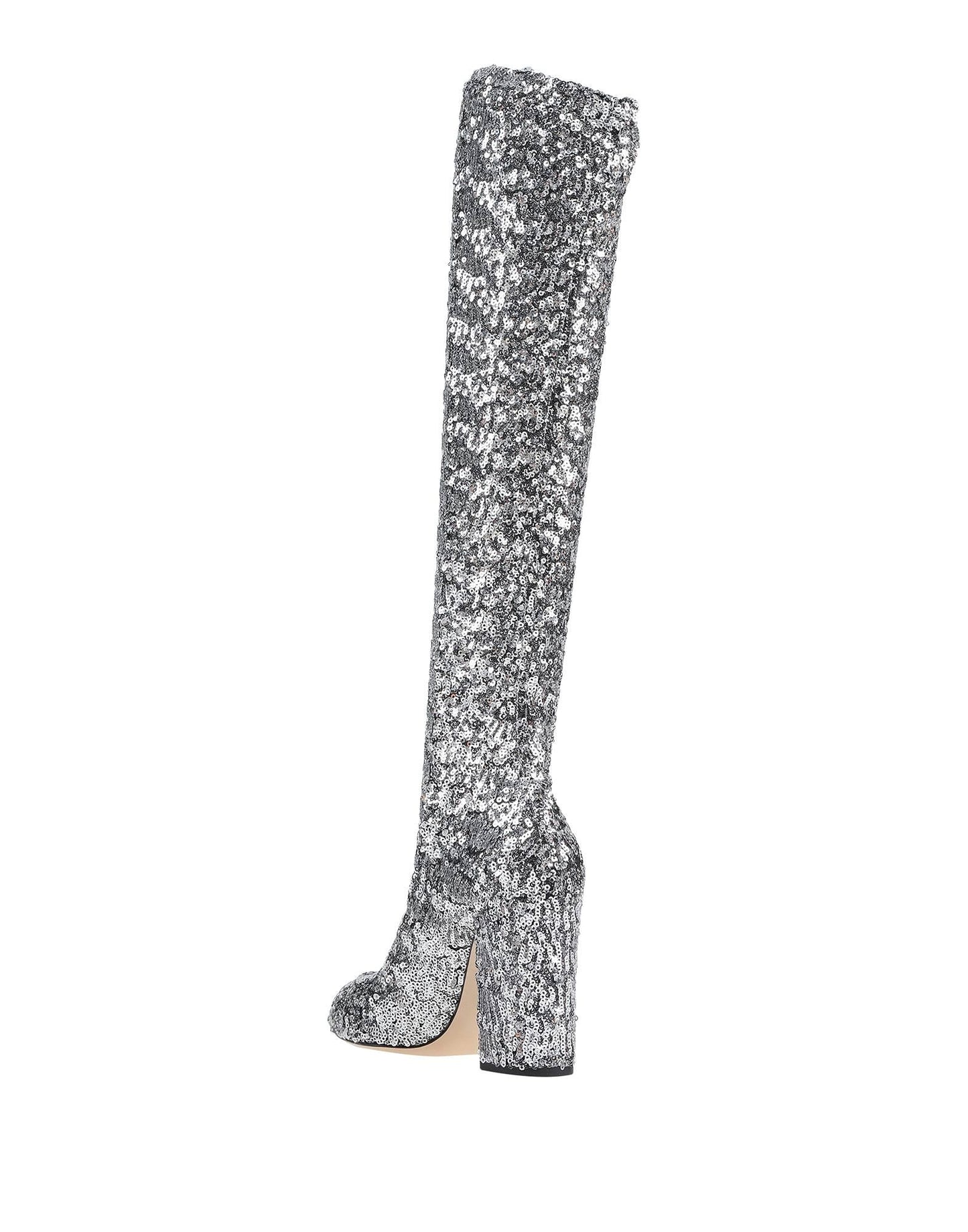 Gray Leather Women Boot