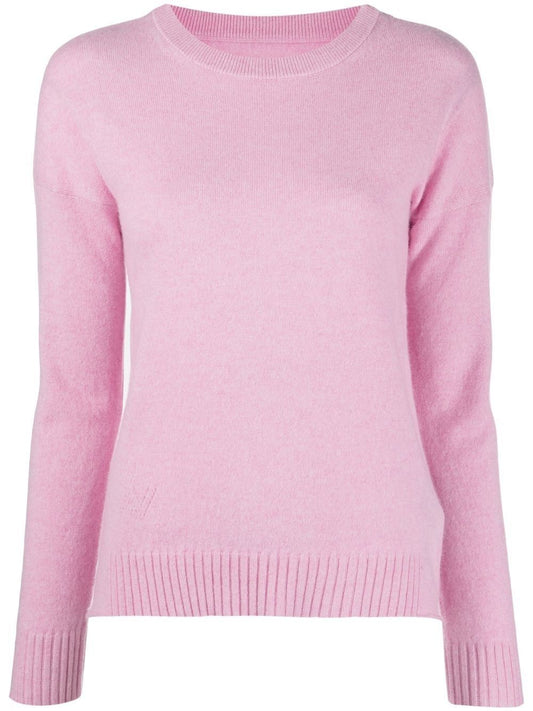 Pink Cotton Women Sweater