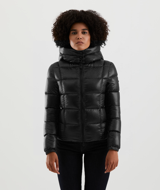 Black Nylon Women Jacket