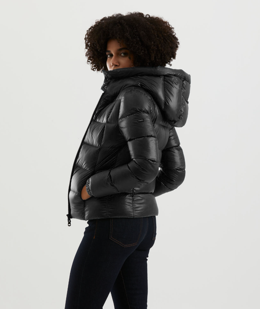 Black Nylon Women Jacket