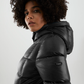 Black Nylon Women Jacket