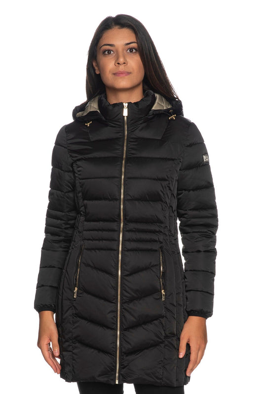 Black Polyester Women Jacket