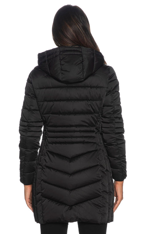 Black Polyester Women Jacket