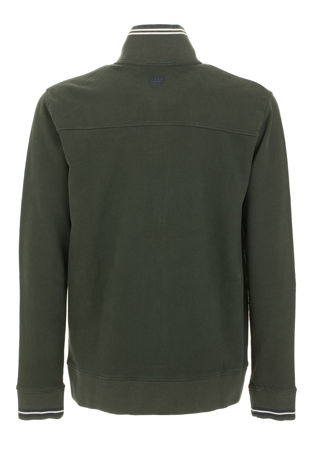 Green Cotton Men Sweater