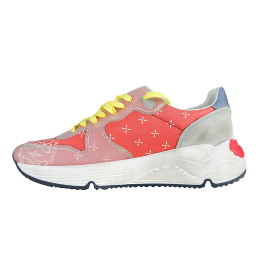 Pink Leather Women's High-Top Sneaker