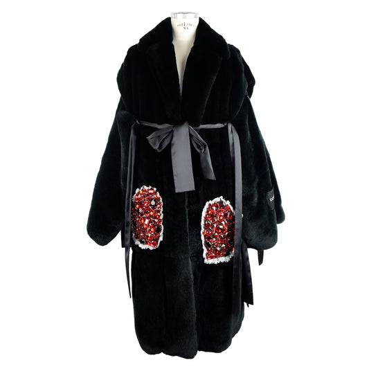 Black Rabbit Fur Women Jacket