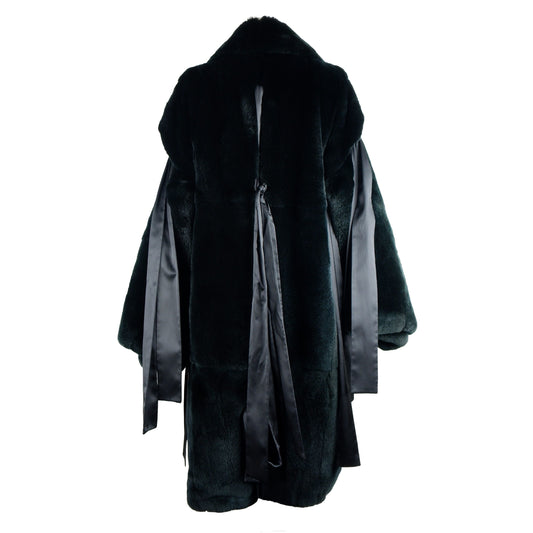 Black Rabbit Fur Women Jacket
