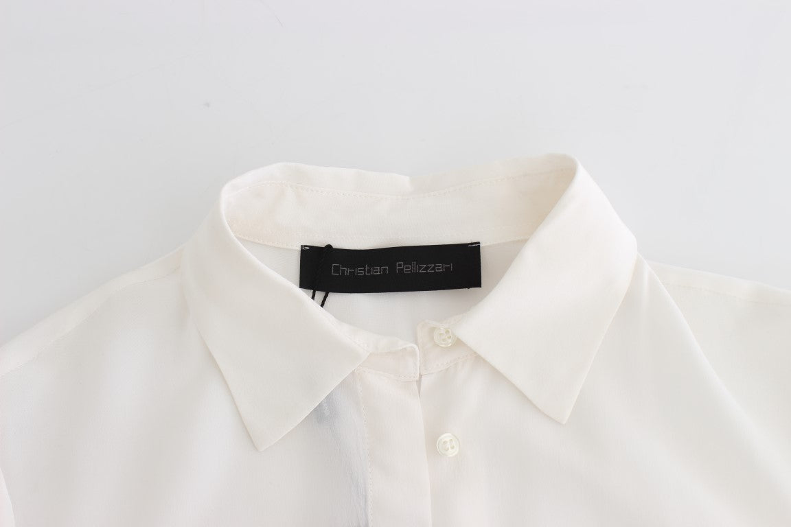 Elegant Silk Blend Shirt Dress