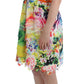 Multicolor Sheath Dress - Artful Elegance