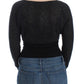 Chic Cropped Alpaca Wool Sweater